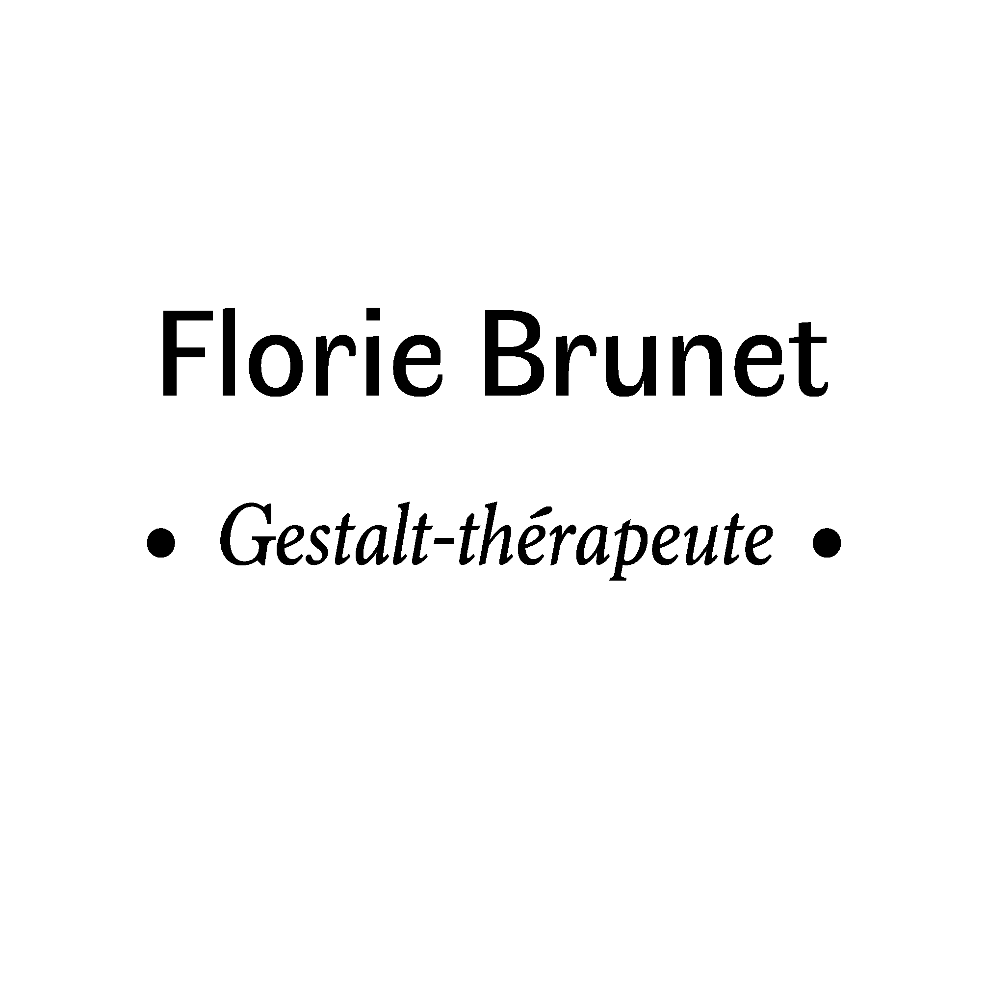 Florie Brunet · Gestalt-thérapeute